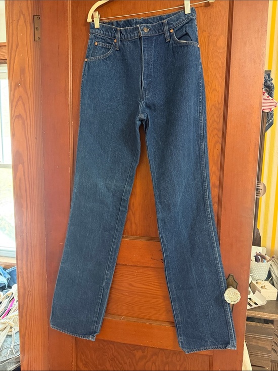 Levi's Other - Levi's Dark Indigo Cowboy Jeans with Leather Patch 30x36